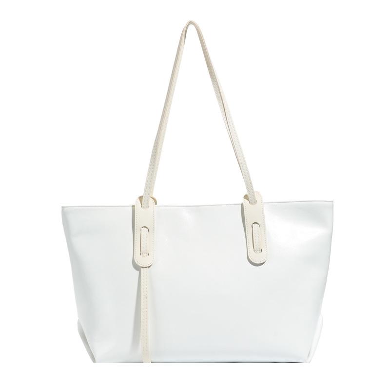 

Новая водонепроницаемая повседневная сумка-тоут большой вместимости для офиса, студентов или вечеринок - Идеально подходит для осени и зимы белый