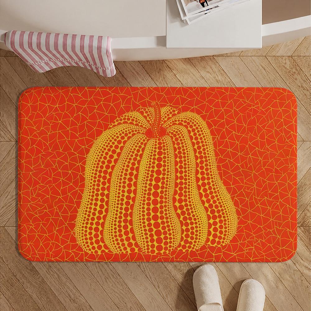 Artist-Yayoi KusamaS Floor Mat Soft Non-Slip Bath Mat, Bedside Carpet, Absorbent Doormat for Home