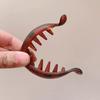 4 Pcs Banana Clips Vertical Clips for Women Elegant High Ponytail Hairpins Twist Clips Simple Hair Accessori Leopard Claw Clip