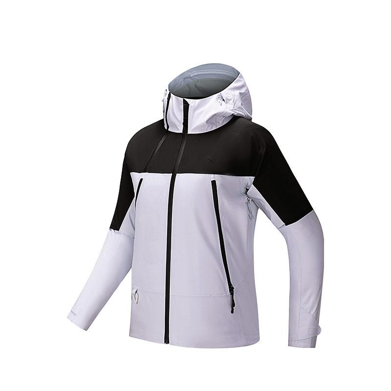 

Anta X China National Geography Серия для активного отдыха Удобная Повседневная Простая Куртка с капюшоном на молнии с цветными блоками Жесткий шелл Ветрозащитная Водонепроницаемая 162516606-1 L