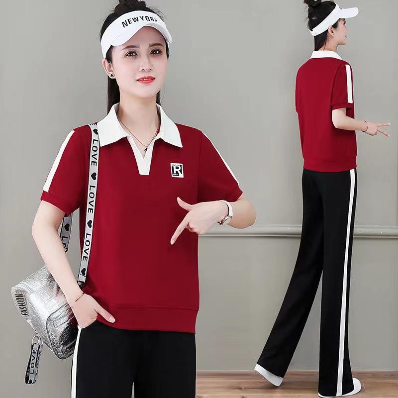 Fashion Suit for Women, Summer Temperament, Goddess Style Clothes, Fashionable, Age-reducing, Casual and Slimming Two-piece Set