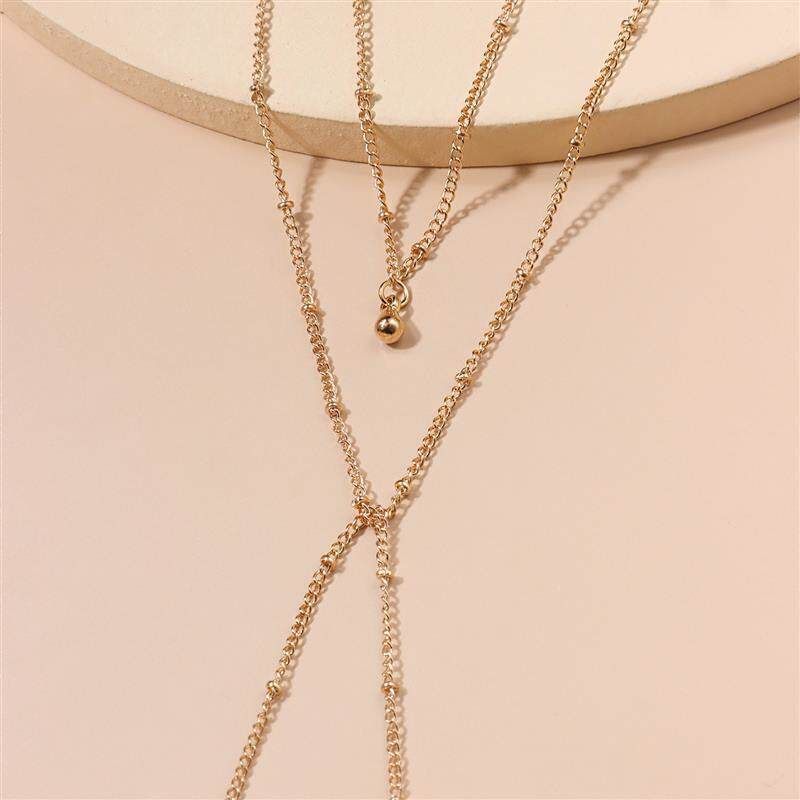 European and American Cross-Border Jewelry New Fashion Bell Pendant Necklace Women Personality Exaggerated Multi-Layer Tassel Long Necklace