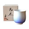 Arita Ware Hot Water Cup, Wooden Box Gift That Would Be Great As a Gift, Indigo-dyed Water Drops, Baba Maemon Kiln, Hasami Ware, Made In Saga