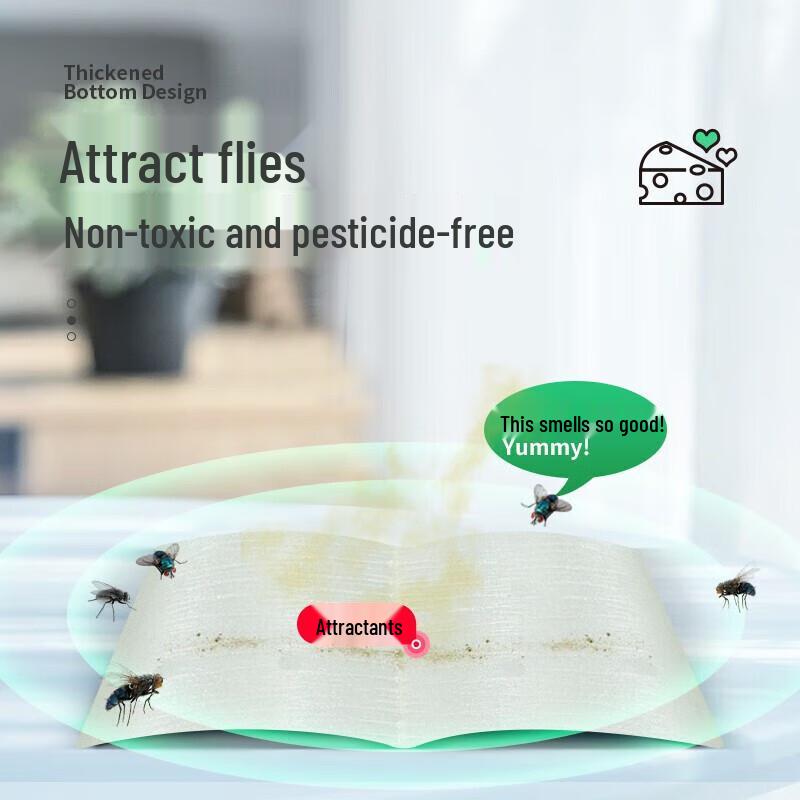 Green Leaf Sticky Fly Trap Paper