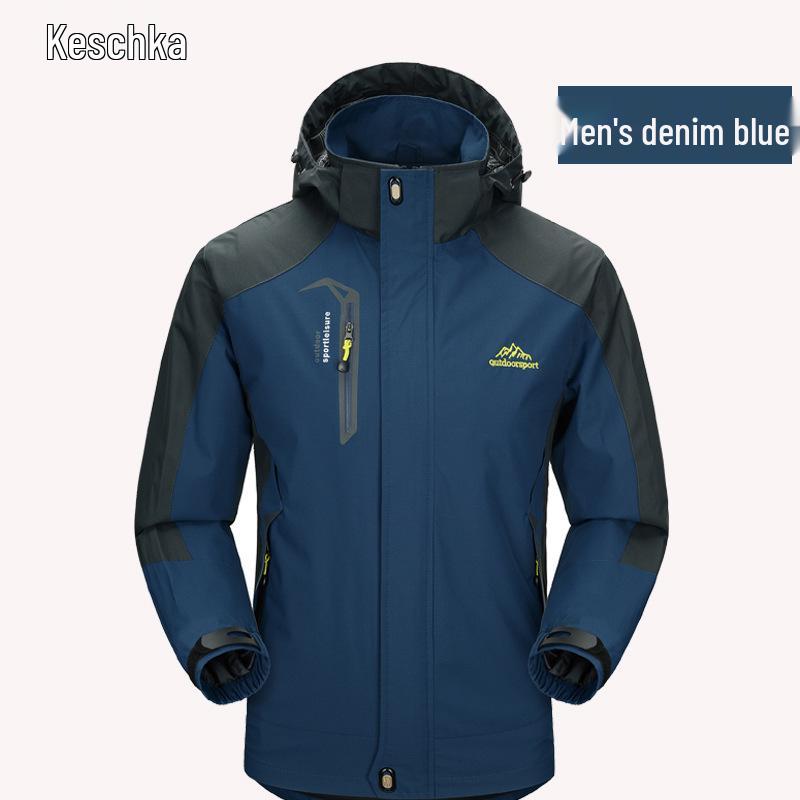 Unisex Outdoor Windproof Jacket - Single Layer, Lightweight, Waterproof Sportswear for Couples