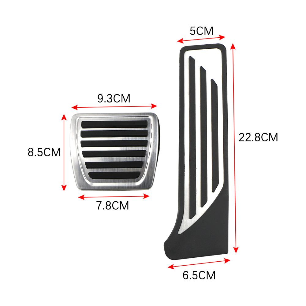 AT Sport Car Pedals for Alfa Romeo Giulia Stelvio 2016-2025 LHD Stainless Steel Gas Accelerator Brake Pedal Cover Pads Parts