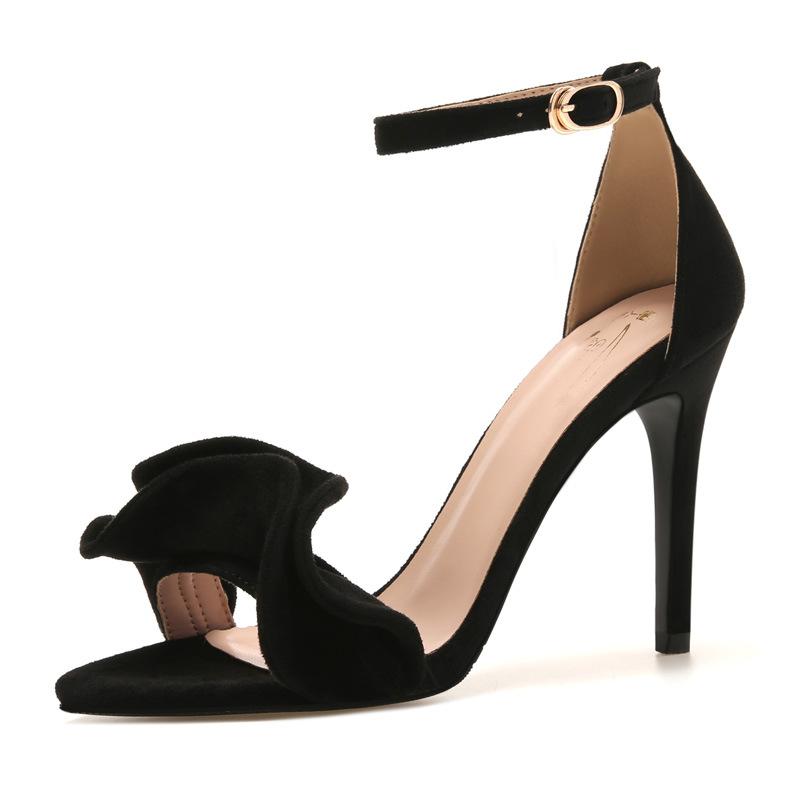 Temperament High Heels mit Stiletto-Absatz Offene Zehen Sexy, Hahnenkamm Damen Sandalen 2025 Sommer Neue Mode Größe