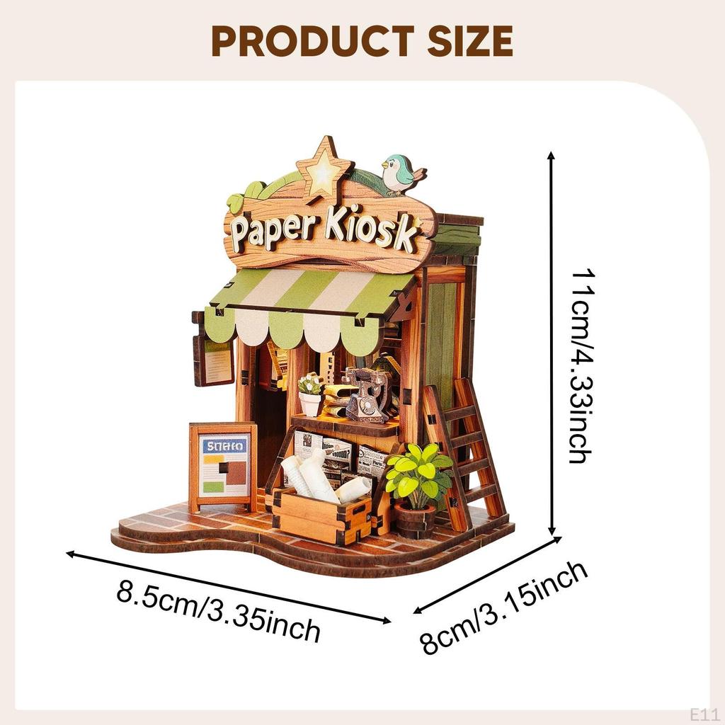 DIY Miniature Dollhouse Kit 3D Puzzle Model Hobbies Crafts Desktop Decor Handmade Doll House for