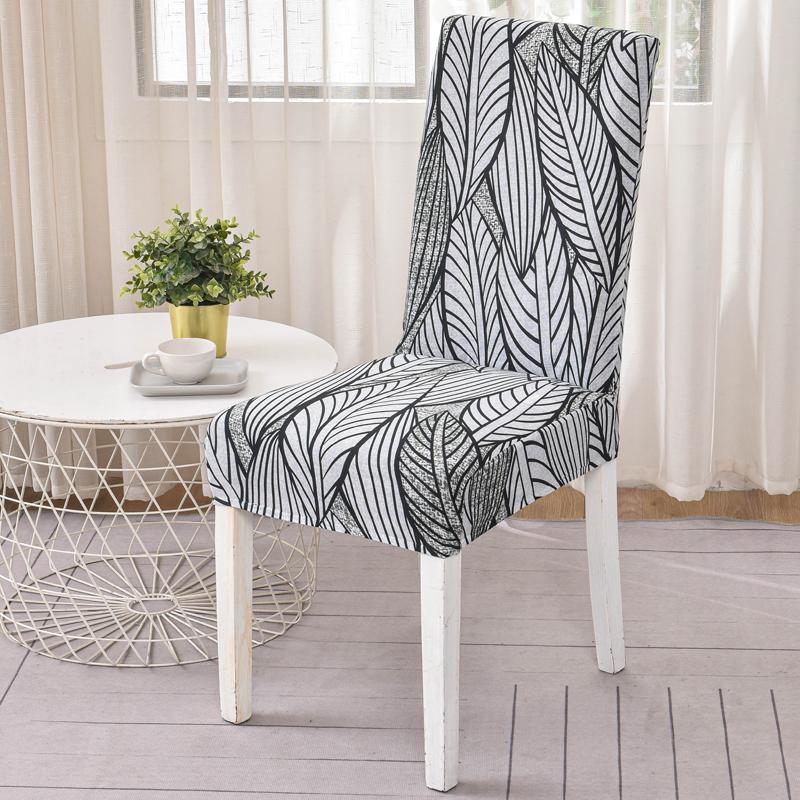 New Colors Chair Covers Floral Modern Slipcover For Dinning Room Wedding Stretch Elastic Furniture Protector
