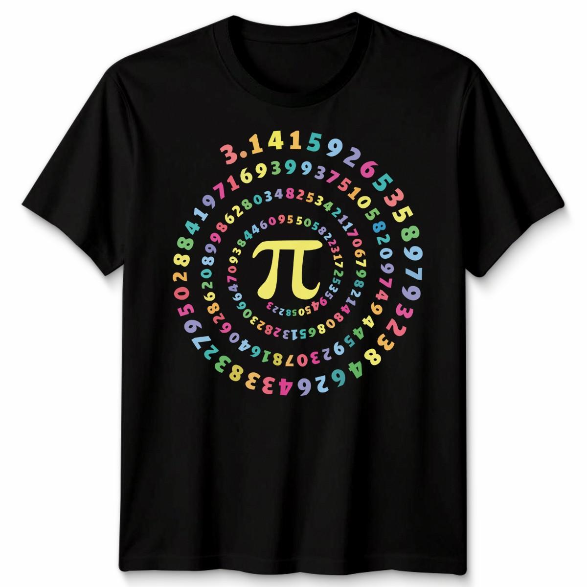 Pi Numerical Mathematics Mens T Shirt Womens Tee Graphic Unisex Tee S разноцветный