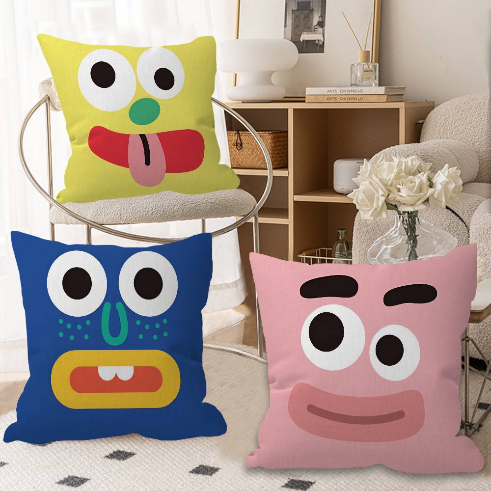 Emoji Cushion Cover Pillowcase Upholstery Sofa Throw Pillow Home Decor Pillowcas