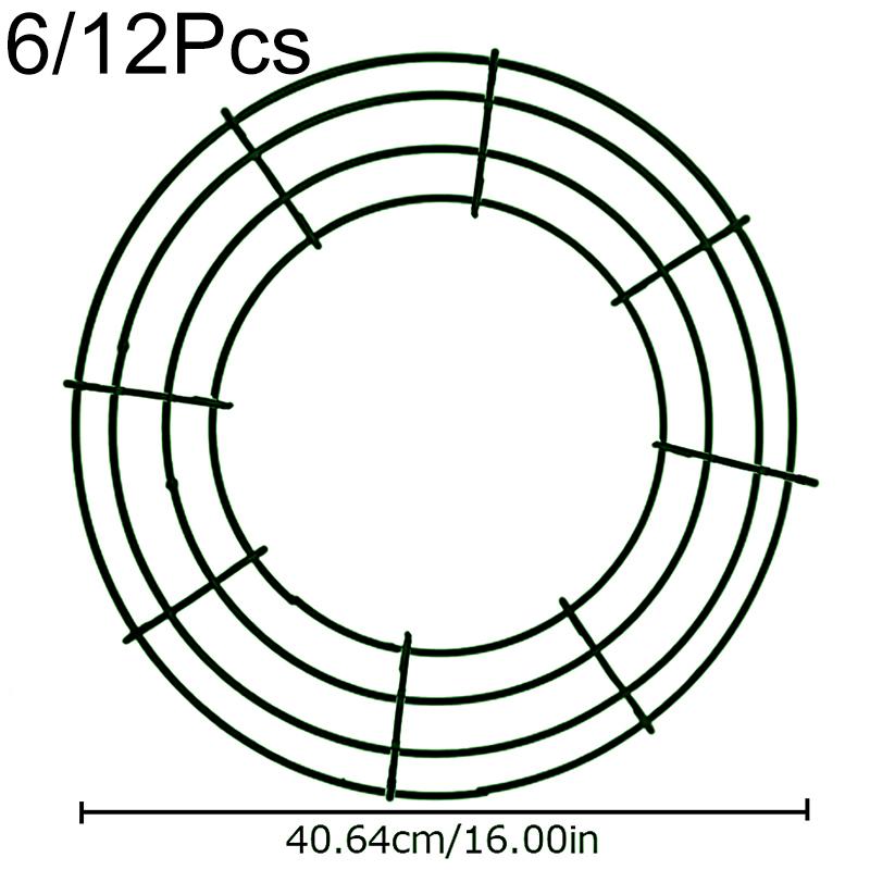 6 Stück/12 Stück Kranzmaterialien Zuhause Metall Hochzeiten Blumendekorationen Party Feiern Weihnachtsbedarf DIY