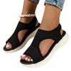 Summer Women's Thick-soled Fish Mouth Sandals Large Size Fly-woven Mesh Breathable Fish Mouth Thick-soled Sandals