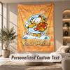 Garfield Tapestry, Personalized Custom Text, Wall Hanging Tapestry For Living Room Home Wall Decor