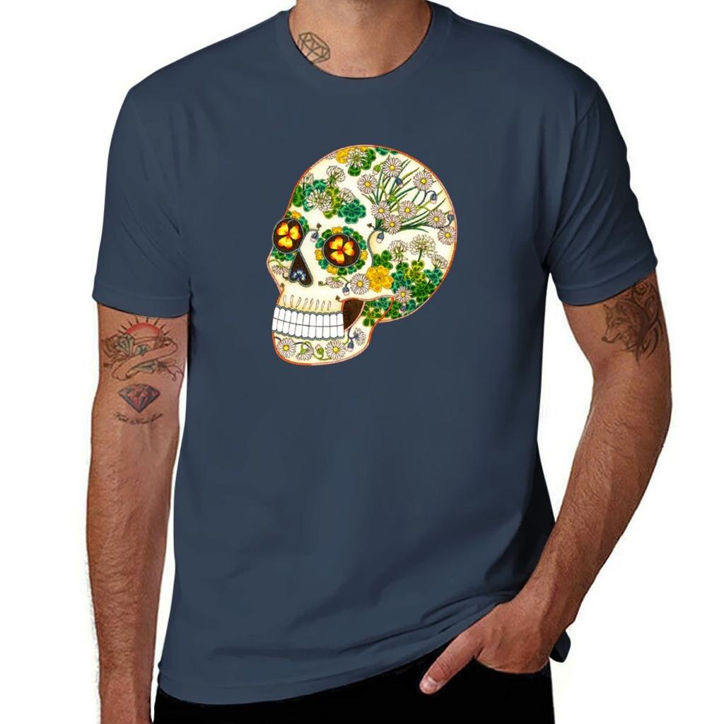 Clover Skull Tshirt Stretch Fabric Comfort Tshirt