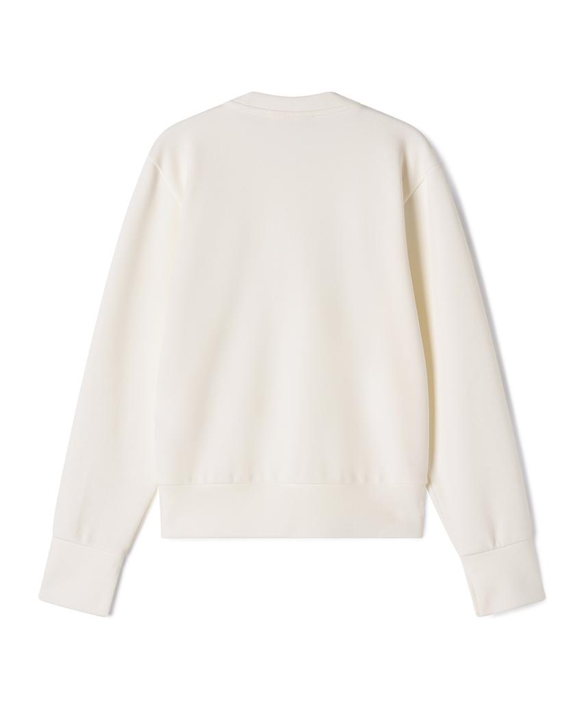 Antomas Boucle Logo Short Sweatshirt Women'S - White