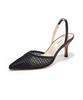 Briana Mesh Slingback [Black]