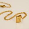 18K Book Necklace Women's Simple Fashion Light Luxury Versatile Collarbone Chain Pendant 2026