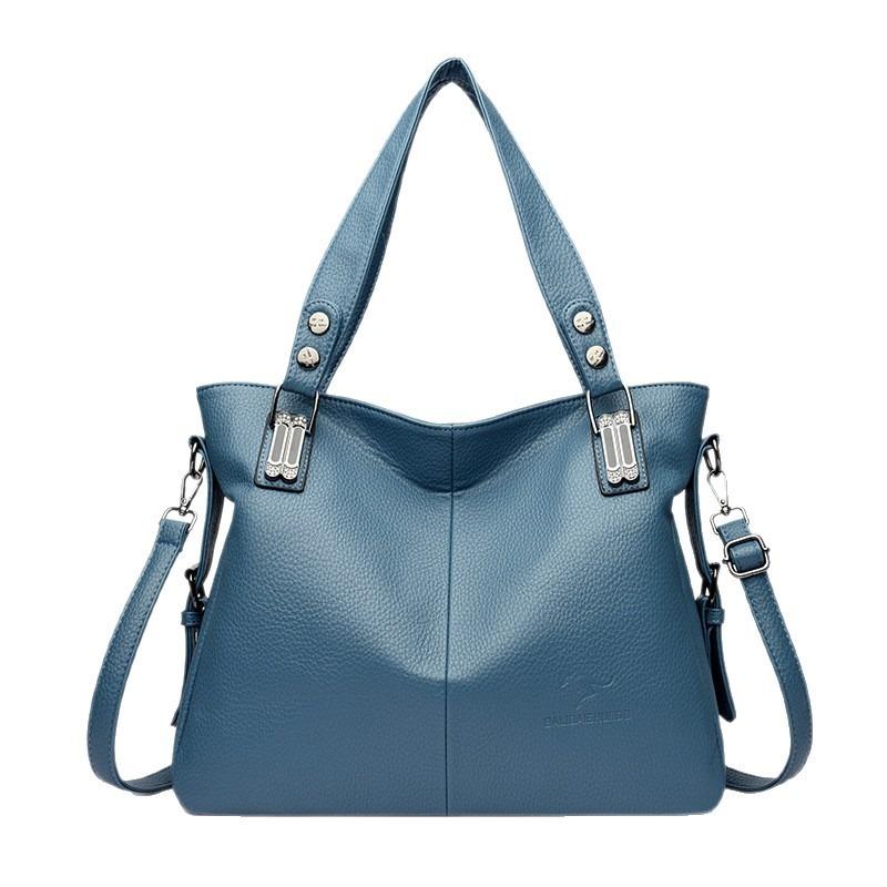 New Large-capacity Shoulder Bag Medium Mother Bag Fashion Temperament Soft Leather Commuter Handbag