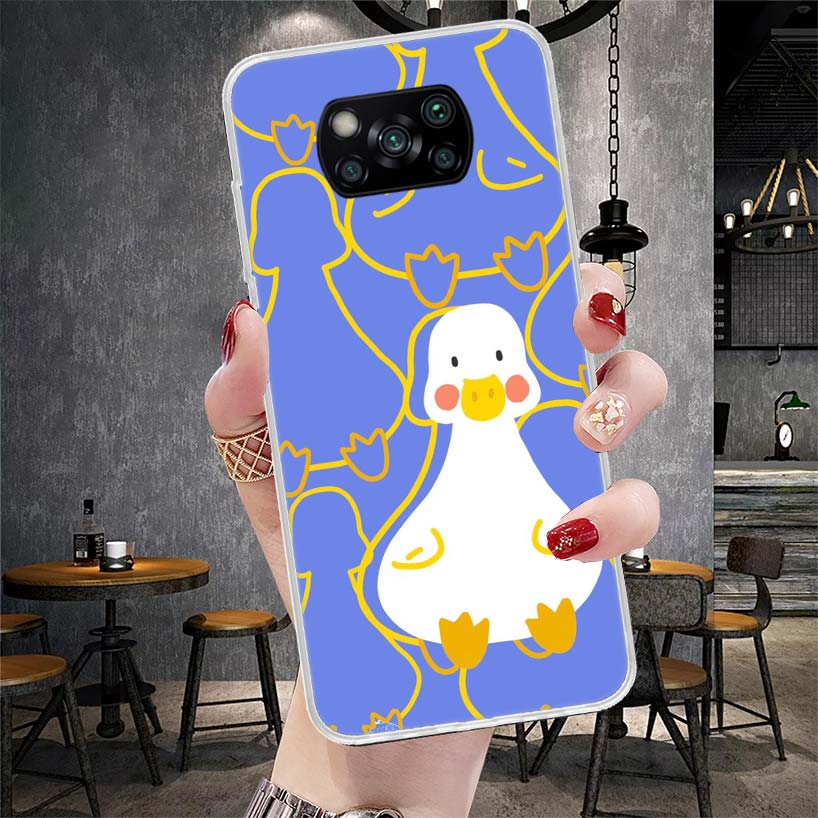 

Funny Cute Duck Cartoon Phone Case For Xiaomi Redmi 15C 15 13C 13 Poco X5 X6 X7 F7 Ultra M7 12C 12 10 10C 9C 9A 9T 9 Fundas Poco Xiaomi Poco F7 Ultra