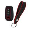 2 Peças Silicone Para Toyota Corolla Hatchback Cross Yaris Cross Prius Hilux Land Cruiser Lc200 Lc250 Lc300 Capa Corrente para Chave de Carro