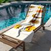Bohemian Sun and Moon Elements polyester microfiber beach towel is highly absorbent, suitable for swimming and beach outings
