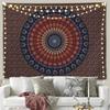 1 Purple Pink Mandala Tapestry Wall Hanging Psychedelic Aesthetic Indian Hippie Wall Decor Bohemian Wall Art Bohemian Home Decor