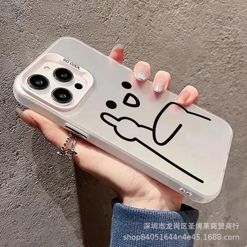 Funny Villain Applies To Apple 15 Colored Silver iPhone14Pro Creative 11promax Matte 16 Protective Case 17