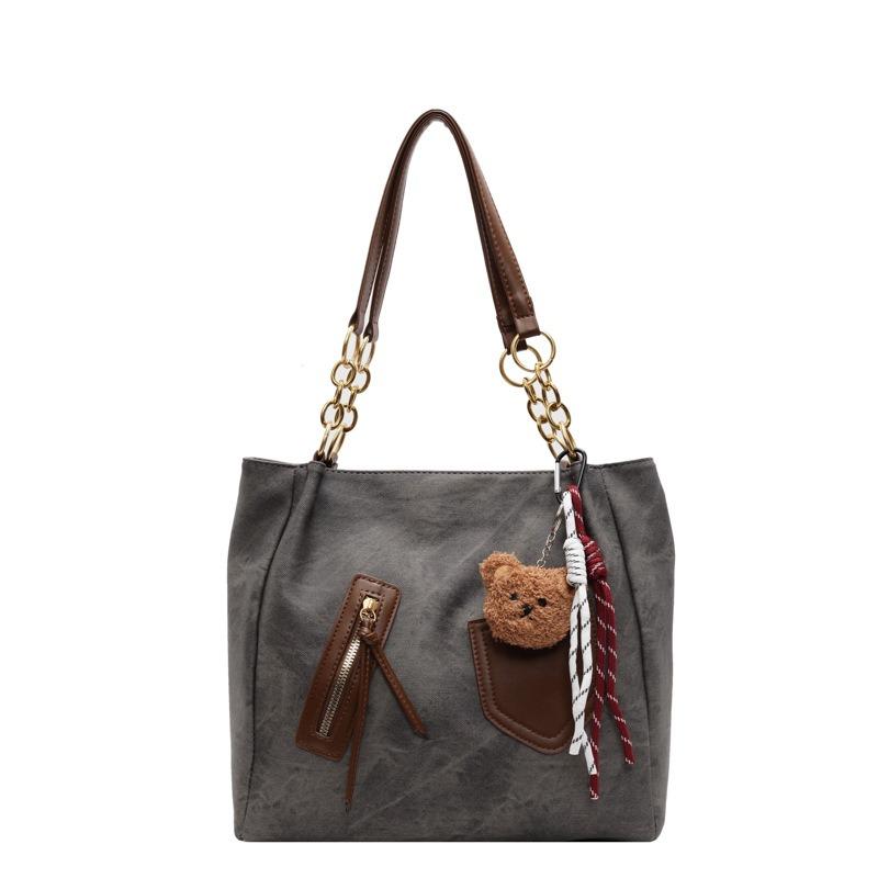 Tote bag women's new large-capacity commuter bag autumn and winter versatile casual high-end shoulder bag