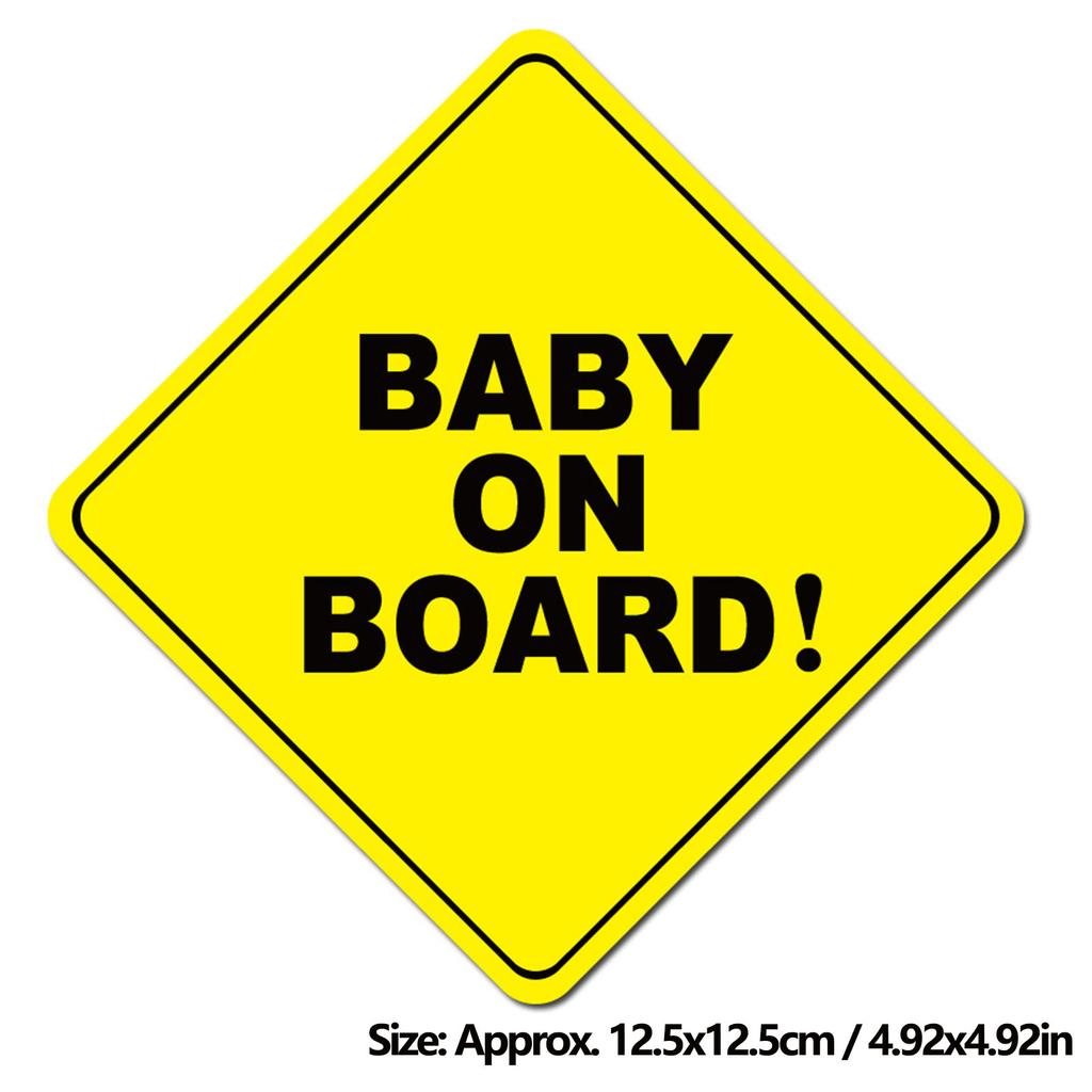 Magnetic Baby In Car Sign Waterproofing Reflective Baby In Car Magnet Warning Sticker for Vehicle
