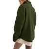 Ensemble familial assorti surdimensionné à la mode pour femmes: Manteau Kangourou Mère-Enfant Une Pièce Couleur Unie en Peau de Mouton