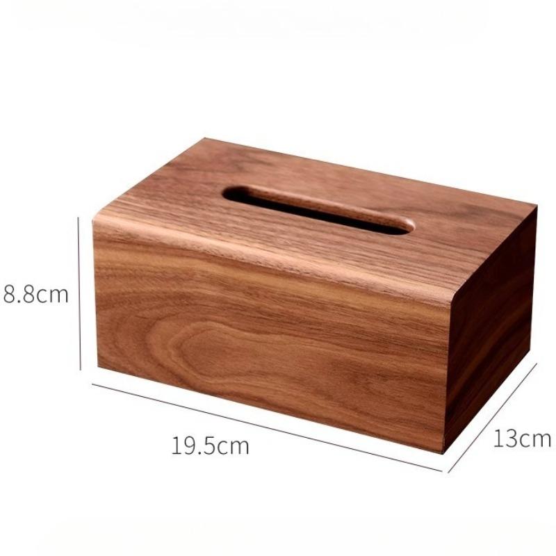 

Wooden Tissue Box Rectangular Household Napkin Holder Nordic Minimalist Kitchen Tissue Box Holder Organization Accessories