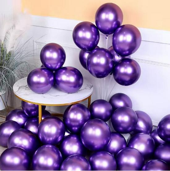 Good Times 10'' & 12'' Latex Metal Balloons for Weddings & Parties