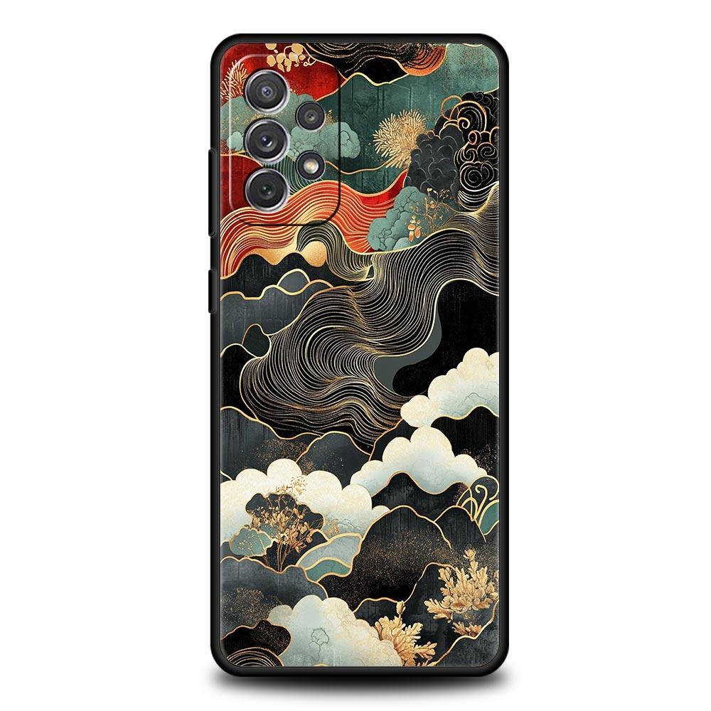 Japanese Style Art Japan Phone Case for Samsung A17 A13 A15 A25 A35 A51 A55 A71 A21S A11 A31 A41 A23 A53 A73 5G A03S A05s Cover
