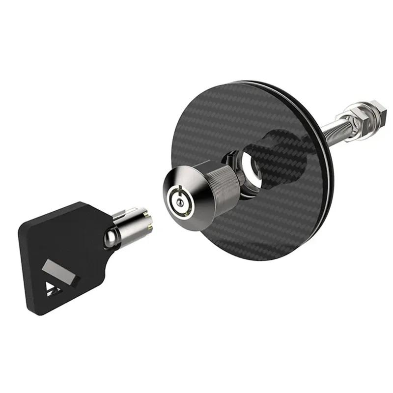 1 Paar abschließbares Haubenstift-Kit, Aluminium-Schnellverschluss-Riegel im Carbonfaser-Stil, Universalsperre für Rennwagen-Motorhaube mit Schlüsseln