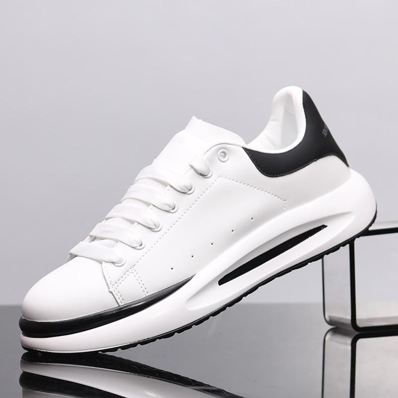 McQueen couple white shoes breathable casual board shoes heightening sneakers LP222 35