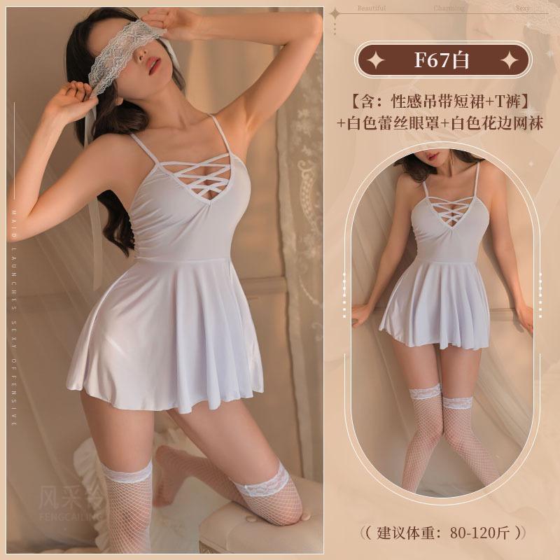 Style bell large size erotic underwear temptation bed sexy passion pure desire nightdress suspender skirt pajamas stimulate temptation