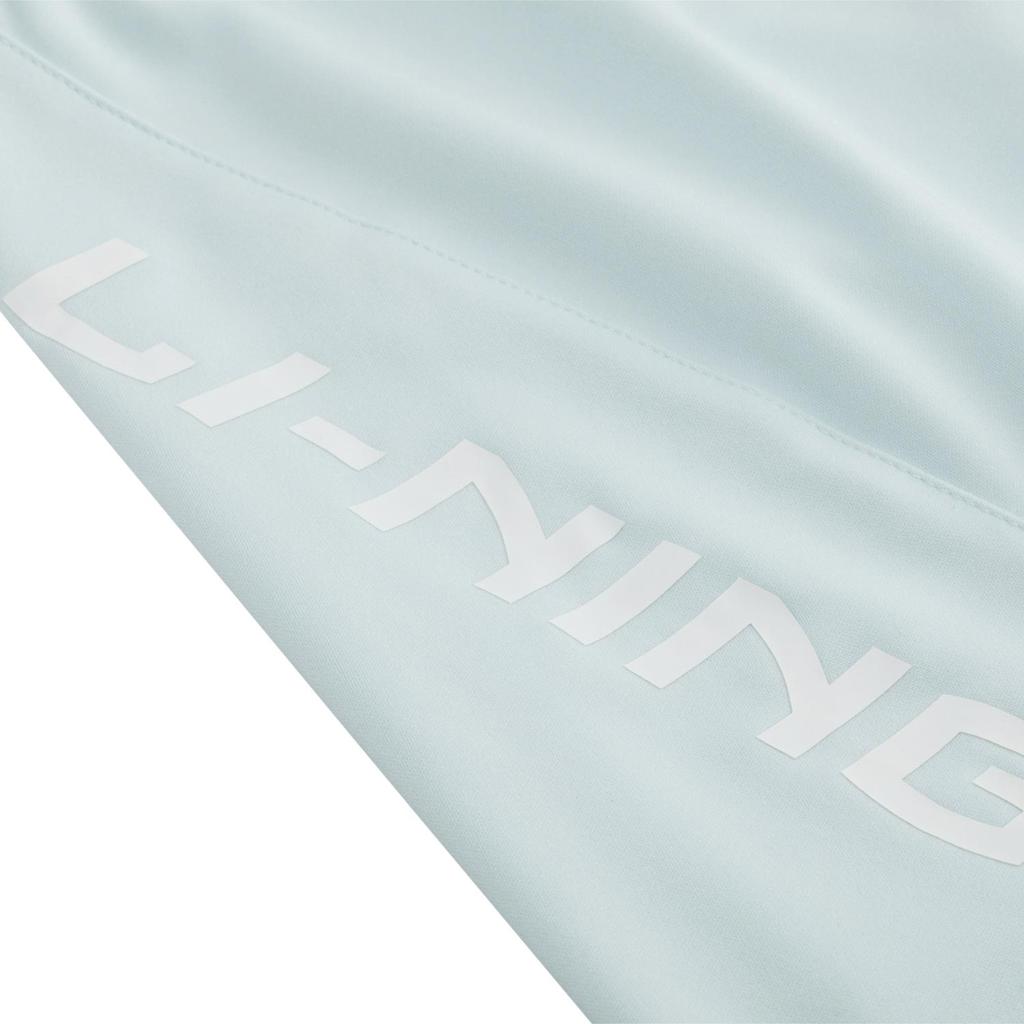 Li-Ning Letter Print Elastic Quick-Dry Sports Running Casual Shorts Women Shorts Cloud-Porcelain-Blue ASKU218-5