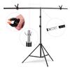T-Shape Backdrop Stand Background Bracket Kit Aluminum Alloy Material Heavy Duty Portable Adjustable Height