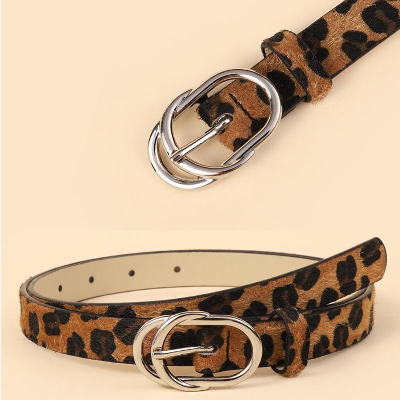"Curea Retro Leopard pentru Femei - Perfectă pentru Rochii, Costume și Blugi"