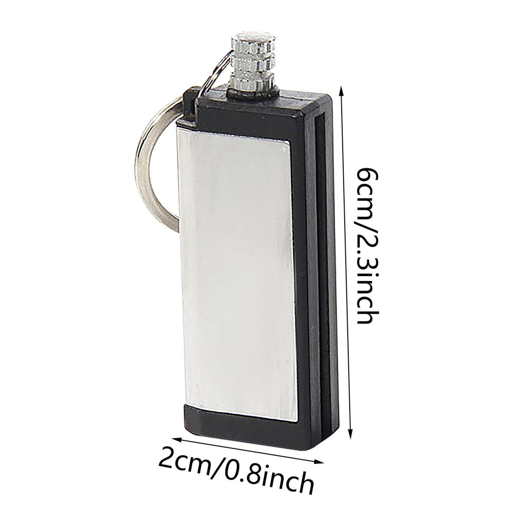 Outdoor Portable Lighter Bottle Keychain With Containing Cotton Core