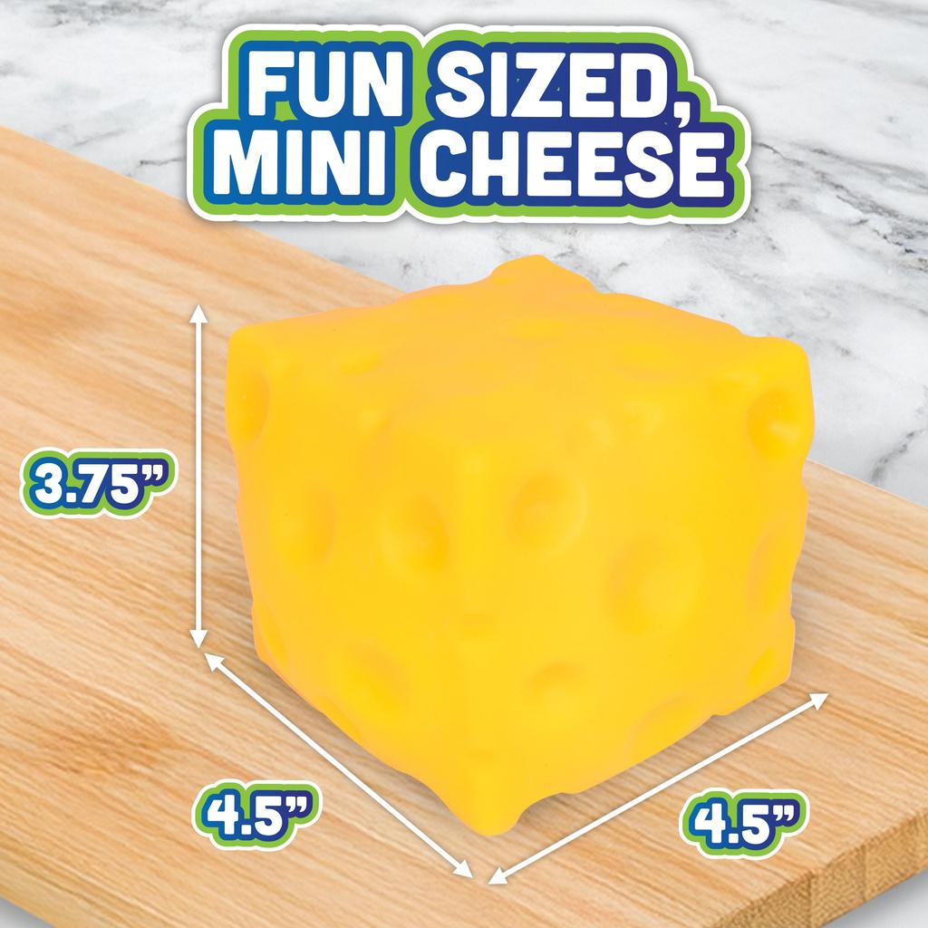 Simulated Cheese Squishy: Realistic Food Shapeable Ball, Creative Office Desk Ornament, Sensory Fidget For Anxiety Relief