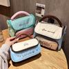 Minimalist Large Capacity Portable Pencil Bag With Pu Material For Students And Office Use