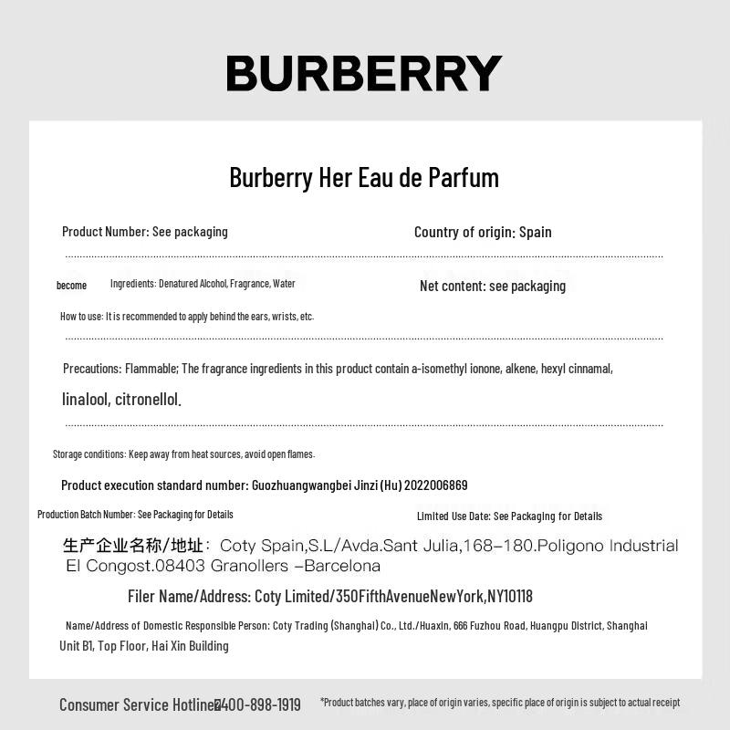 Burberry Her Fragrance Collection