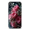 Red Roses Flowers Phone Case For iPhone 16 15 14 11 Pro Max 12 13 7 8 Plus X XR XS SE 2020 Soft Black Cover