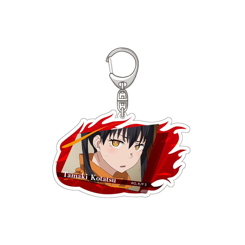 

Fire Force Shinra Kusakabe Takehisa Hinawa Kotatsu Tamaki Asa Boiru Akitaru Obi Official Acrylic Keychain Bag pendant Fans Gifts 6 cm