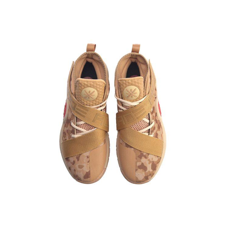 Li Ning All City 7 Basketball Shoes Men's Low Top Brown Red ABAP101-2