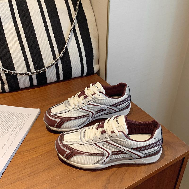 Fashion non-slip and breathable women's sports training shoes 2025 spring and autumn versatile casual shoes mesh Forrest Gump training shoes