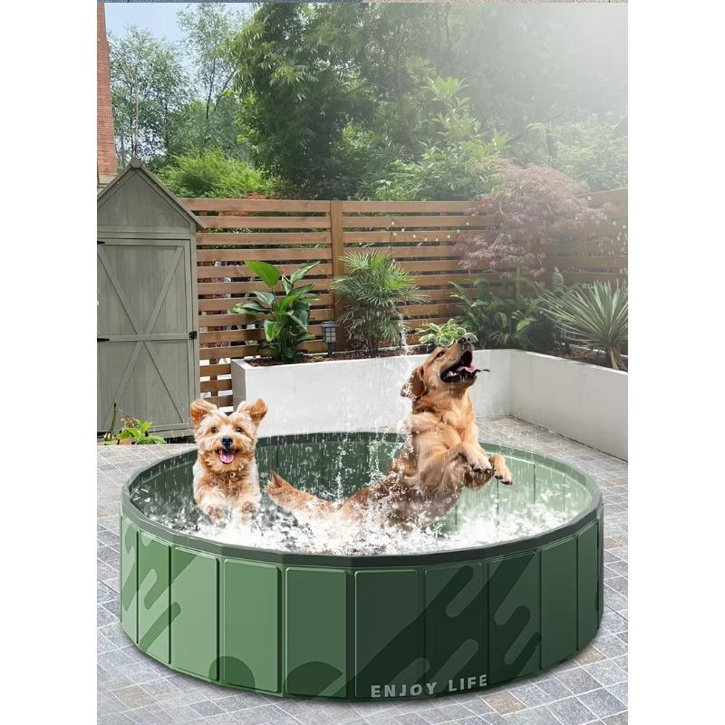 Hundespielzeug Tragbarer faltbarer PVC-Haustierpool für das Baden und Schwimmen im Freien
