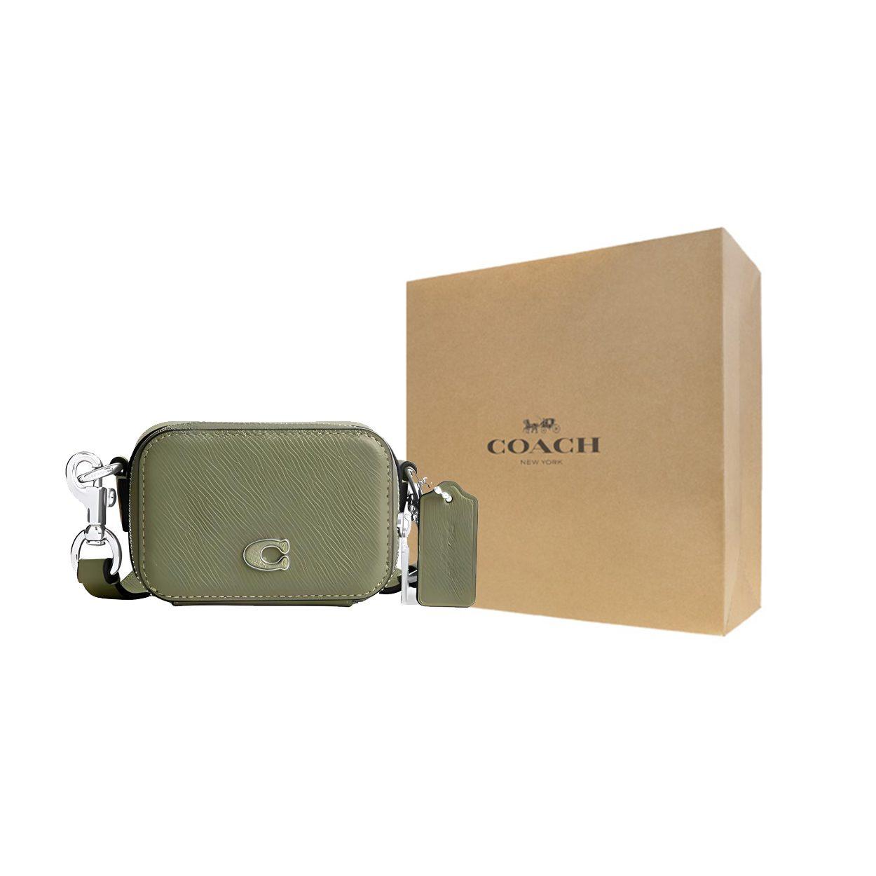 COACH Cross Grain Leather Shoulder Bag